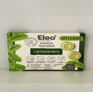 Карамель леденцовая с экстрактом пихты Eleo 19г (6 шт) купить